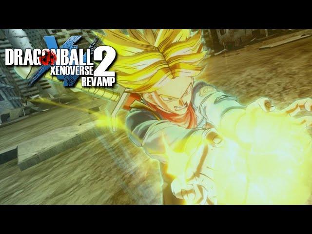 RAGE TRUNKS Gameplay Showcase (Mod) | DRAGON BALL XENOVERSE 2 (Revamp 5.0)