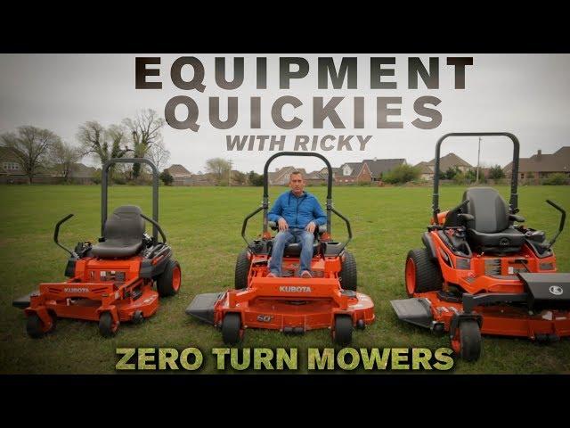 Kubota Zero Turn Mowers Comparison