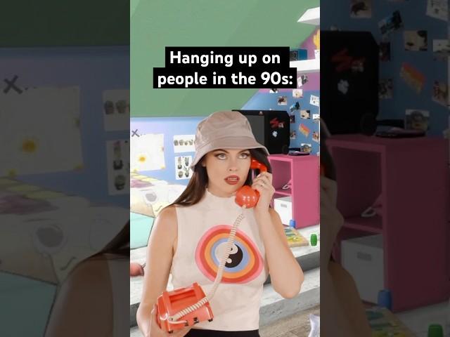 Slamming the phone to hang up on people in the #90s & #2000s was so satisfying! #90skids #nostalgia