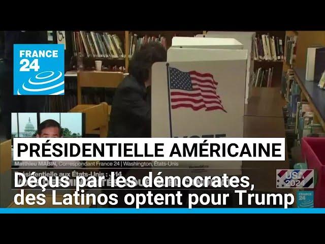 Présidentielle américaine : déçus par les démocrates, les Latinos optent de plus en plus pour Trump