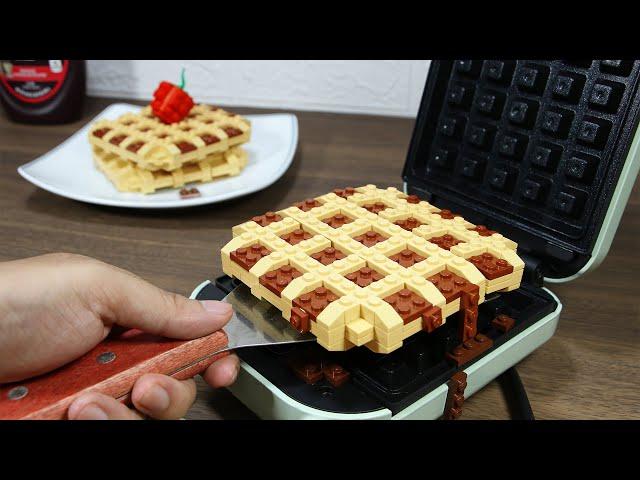 LEGO Breakfast: Yummy Nutella Waffle Cake Recipe!