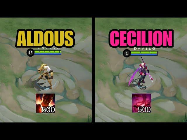 aldous vs cecilion with 500 stacks