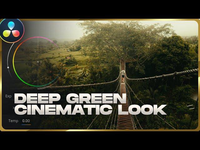 Create This Deep Green Cinematic Look in DaVinci Resolve | Color Grading Tutorial