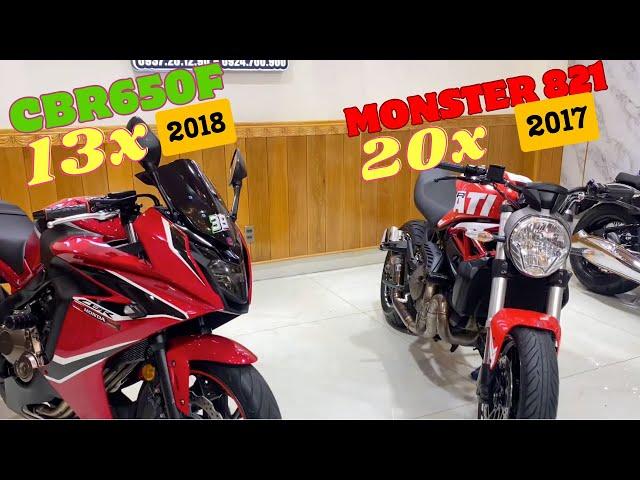 Honda cbr650f 2018 (13x) + monster821  2017(14x)-thi moto thủ đức