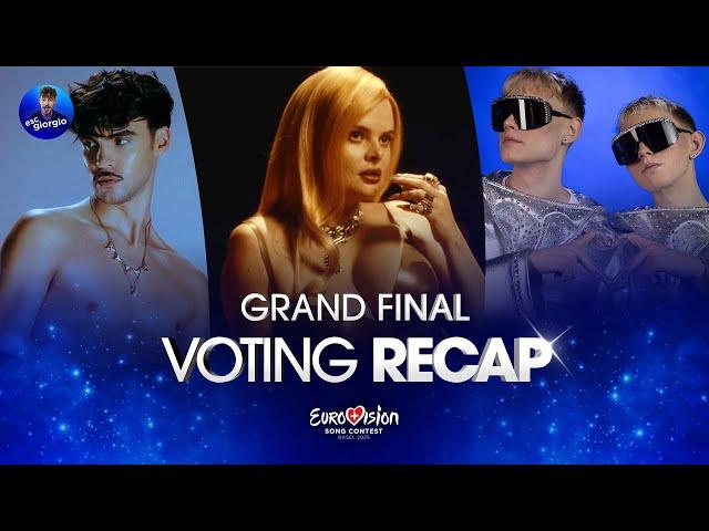 Eurovision 2025: Grand Final - Voting Recap [Link in the Description]