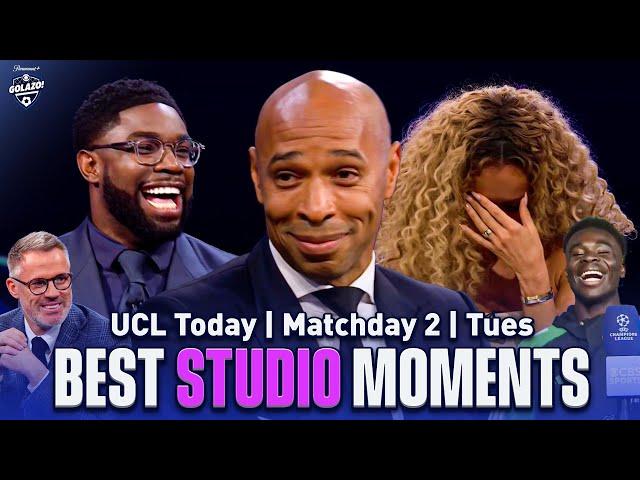 Bukayo Saka joins Kate Scott, Henry, Micah & Carragher | UCL Today BEST Moments | MD 2