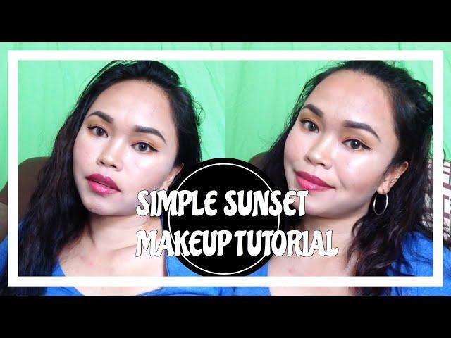 1 MINUTE MAKEUP TUTORIAL (SIMPLE SUNSET MAKEUP) | Simply Yosh