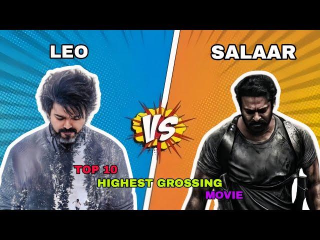 Vijay Thalapathy Vs Prabhas Top 10 Highest Grossing Movies Comparison 