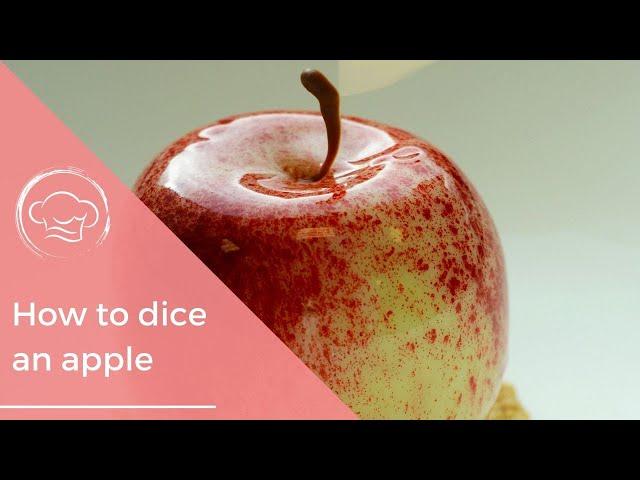How to Dice Apples - Easy Way To Dice Apples - Dicing Apples The Easy Way - Video Tutorial On Dicing