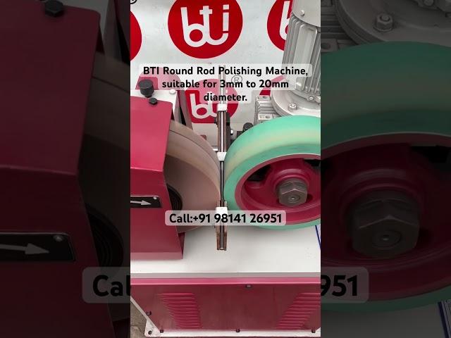 BTI Round #Rod #pipe #tube #polishing #machine,