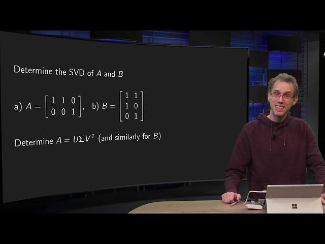 An example of a singular value decomposition