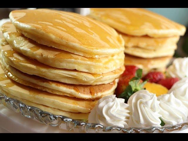 Pancakes or cakes are easy and quick بان كيك او فطائر الكيك سهل وسريع طرية وخفيفة كالقطن