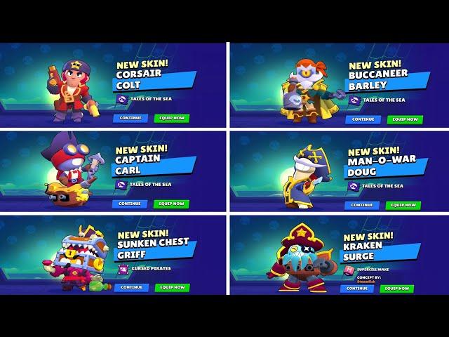 Unlocking Every Pirate Skin (Brawl Stars)