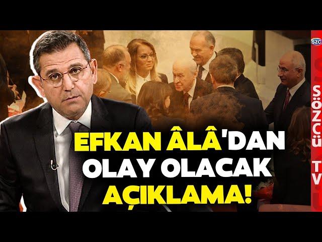 Çözüm Süreci Tartışmalarında Efkan Âlâ Detayı! Fatih Portakal Bahçeli DEM Fotoğrafını İşaret Etti