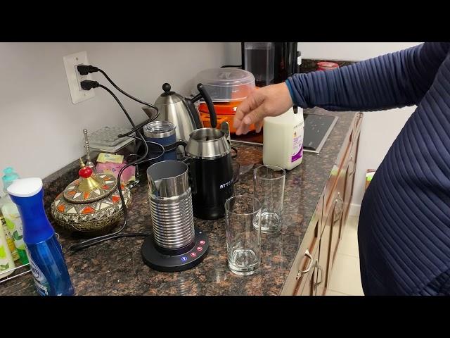 Nespresso Aeroccino 4 Milk Frother versus Nespresso Barista