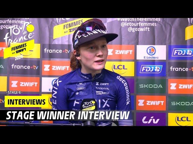 Stage winner interview - Stage 4 - Tour de France Femmes avec Zwift 2024