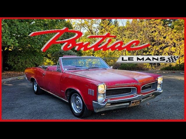 1966 Pontiac Lemans Convertible for Sale in Montero Red