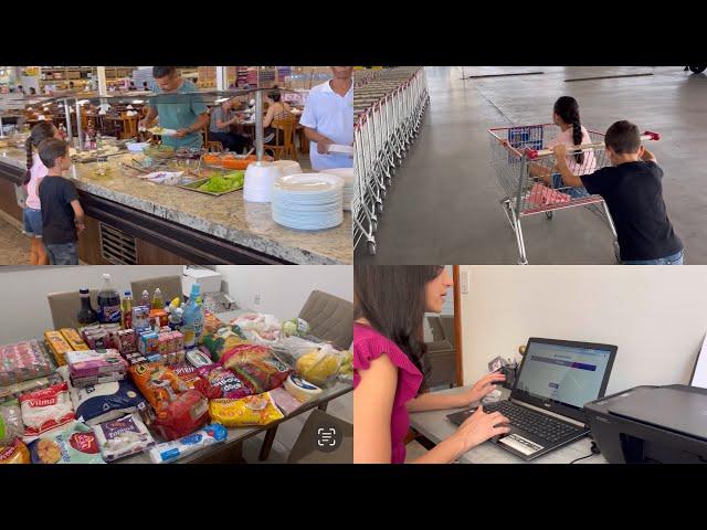 VLOG: compras quinzenal | almoçamos no mercado | organização da geladeira | super promoção