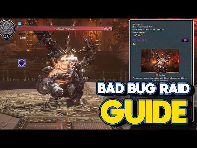 Bad Bug Raid GUIDE! Short 3 minute Version