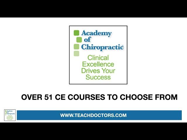 Best Online Continuing Education Courses for Chiropractors