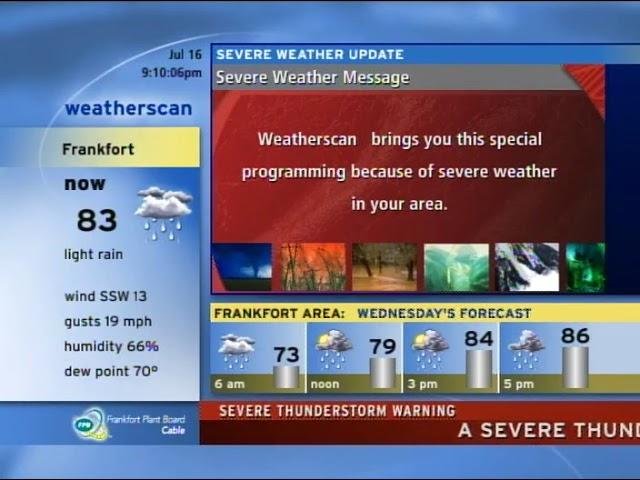 Weatherscan - 7/16/2019 9:03pm