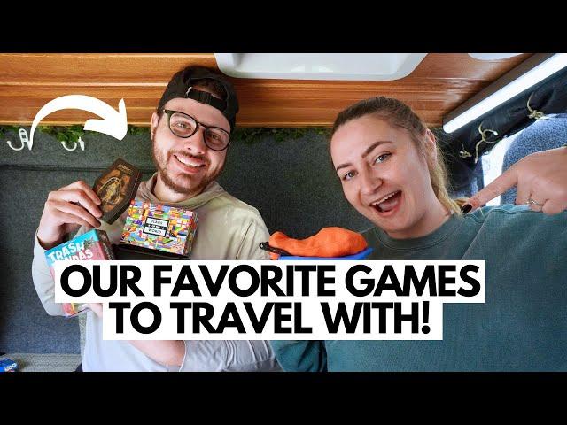 BEST TWO PLAYER BOARD GAMES FOR TRAVEL & CAMPING: the games we packed for van life!