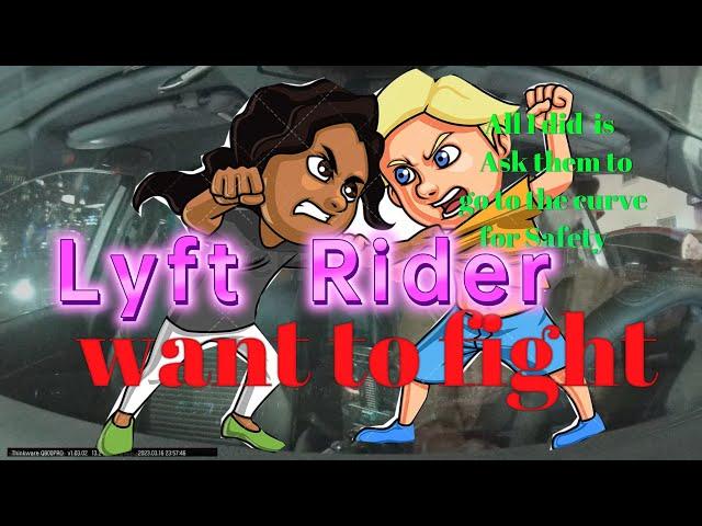 Lyft rider want to fight | Horrible rider | #uber #lyft #rideshare