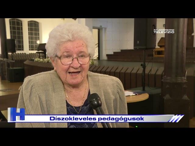 Díszokleveles pedagógusok – ZTV Híradó 2024-10-11