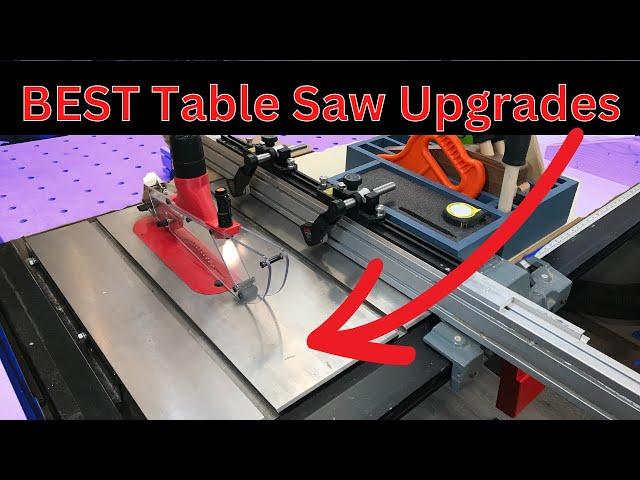 How to install 7 of the BEST table saw upgrades = Improved Performance