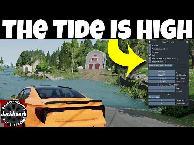 BeamNG Drive - Crazy FLOOD mod will Flood Your Heart! Beamng drive map mods