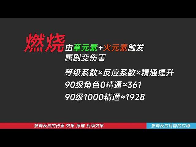 原神：燃烧反应机制全面解析，触发伤害以及附带效果分析|原神前瞻 |Genshin Impact Story