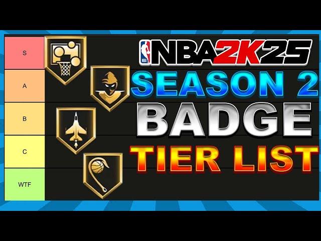 RANKING ALL BADGES IN TIERS IN NBA 2K25 SEASON 2