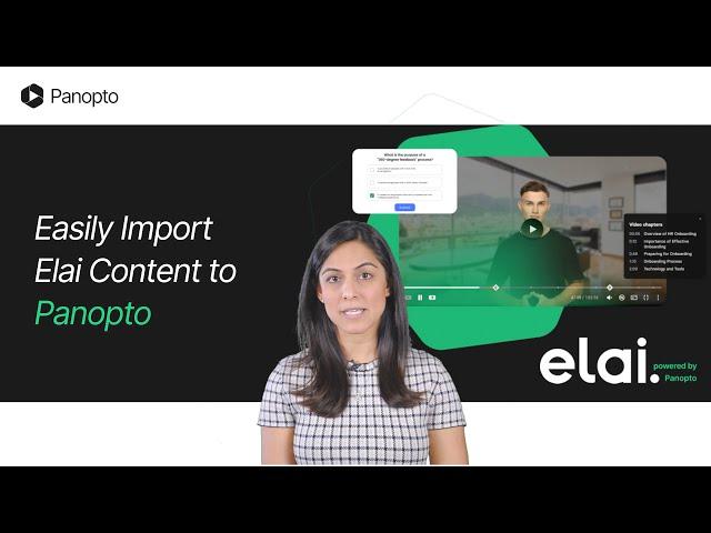 How to Import Elai Content to Panopto