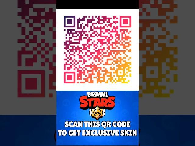 SCAN THIS QR CODE TO GET BULL SKIN  #brawlstars