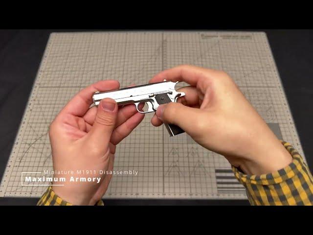 How to assemble and disassemble the M1911 miniature in 1:2 version?#maximumarmory