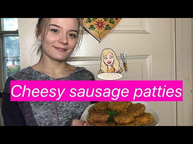 Cheesy sausage patties from Val