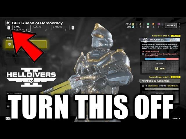 8 Helldivers 2 Settings You Need to Turn Off Now