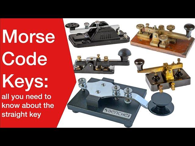 Morse Code Keys: straight or pump handle #morsecode #morsekeys #morsecodekeys