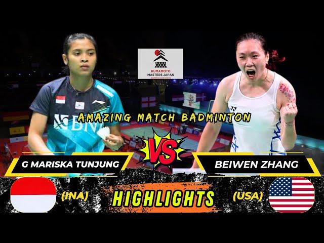 Amazing match  Gregoria mariska tunjung vs Beiwen Zhang Masters Japan