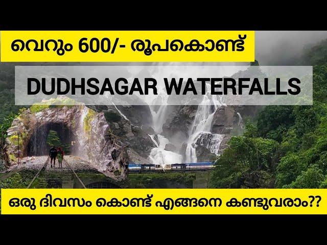 600/- രൂപകൊണ്ട് ഒരു ദിവസം DUDHSAGAR waterfall എങ്ങനെ കണ്ടുവരാം | One day trip| #dudhsagarwaterfalls