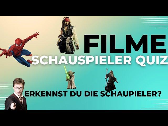 Schauspieler Quiz | SCHAFFT DU ES DIESE 20 SCHAUSPIELER ZU ERKENNEN? | Film & Schauspielerinnen Quiz