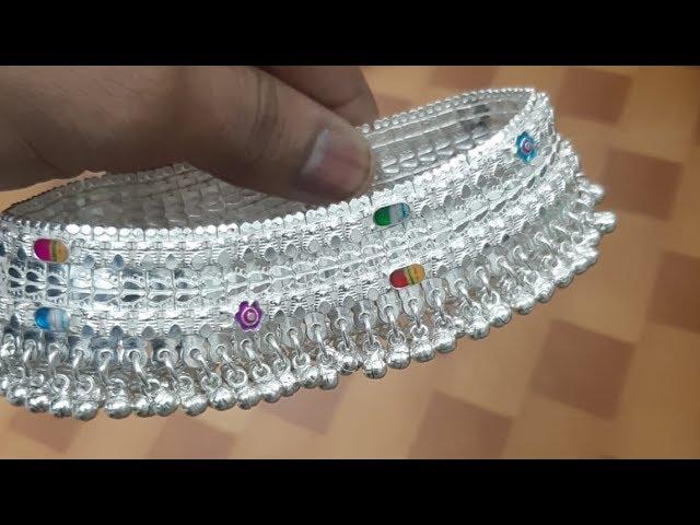 Latest Silver heavy Payal design/ bridal ghunghroo Payal with price