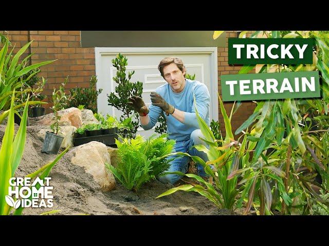 Building Perfect Low-Maintenance Garden Into Sloped Yard | Great Home Ideas