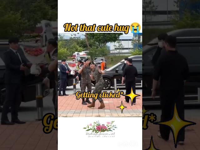Full Military Discharge ceremony of Rm and Taehyung  #bts #taehyung #rm #kpop #shorts #btsarmy