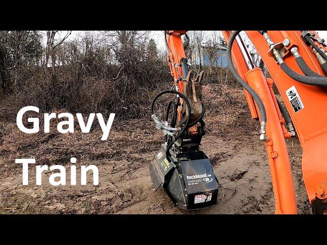 Excavator Mowing