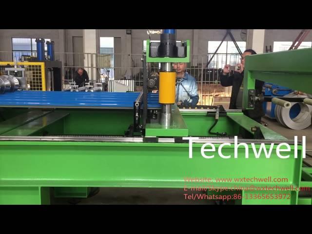 Roofing Sheet Roll Forming Machine with Flying Cutting and Auto Stacker