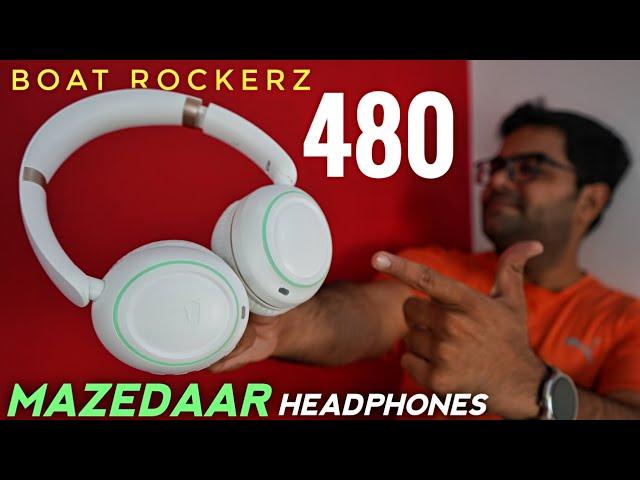 boAt Rockerz 480 Wireless Headphones with Powerful BASS & 6 RGB Modes 