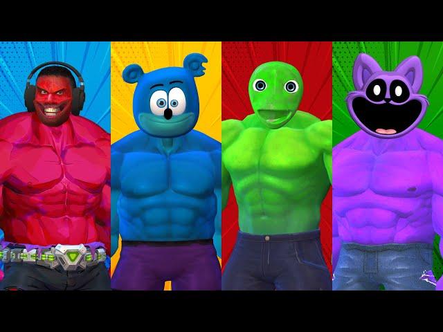 SUPERHERO HULK DANCE CHALLENGE | Skibidi Hulk vs Gummy Bear Hulk vs Alien Popoy Hulk vs Catnap Hulk