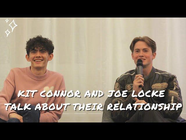 Kit Connor and Joe Locke talk about their relationship and Heartstopper.