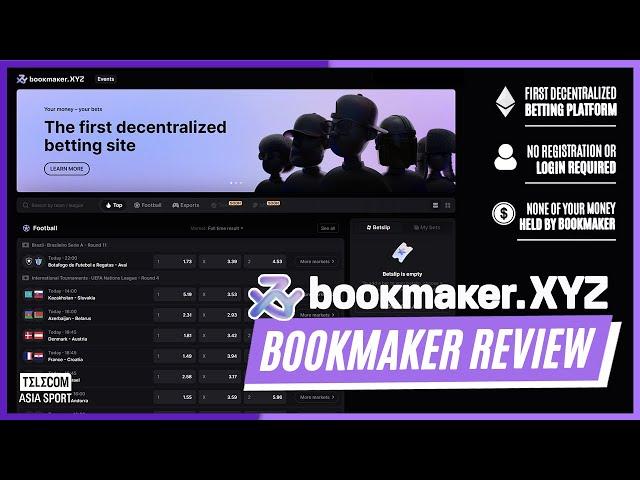 BOOKMAKER.XYZ: THE FIRST DECENTRALIZED GAMING PLATFORM! | OVERVIEW &  REVIEW